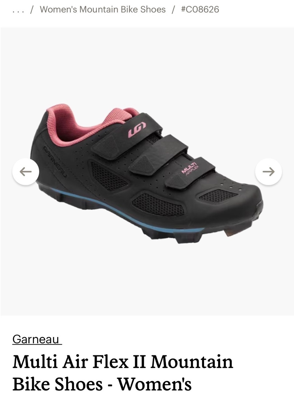 REI Garneau Multi Air Flex II Mountain Bike Shoes Womens Size 42
